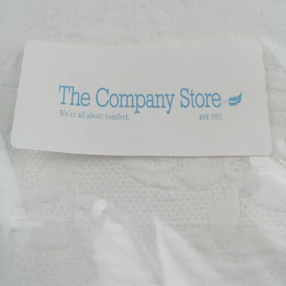 The Company Store Legends Hotel Leaf Matelasse Shower Curtain White72X72 Inch